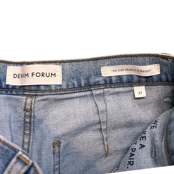 Aritzia Denim Forum The Just Peachy Straight Jeans- Size 27 - Picture 10 of 14